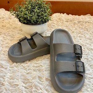 Foam Cloud EVA Slides Pillow Slippers Sandals Beach Swim Shower Shoes Buckles